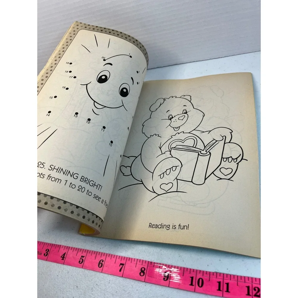 Vintage 2006 Care Bears Giant Coloring and Activity Book Caring Is What Counts